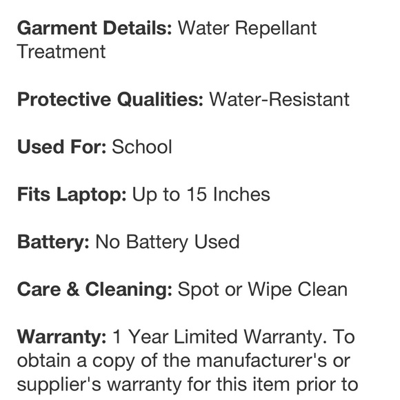 OPEN STORY NWT gold over puffer backpack -green -16” - Picture 9 of 9